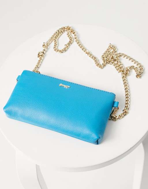 Aqua blue clutch bag hot sale