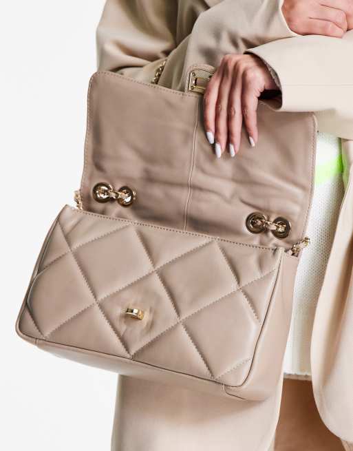 Leather quilted outlet bag