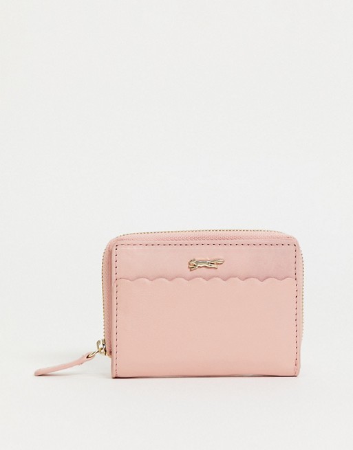 Paul Costelloe leather purse in light pink