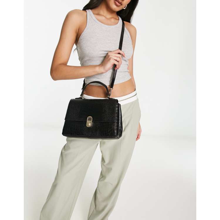 Black crossbody bag with handles new arrivals