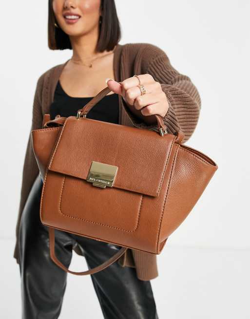 Tan top 2025 handle bag