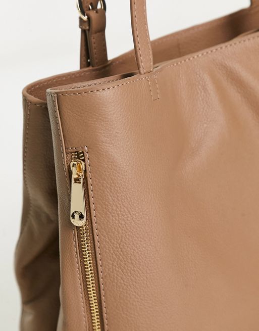 Paul Costelloe Leather Trim Raffia Crossbody Bag in beige-Neutral - ASOS Outlet