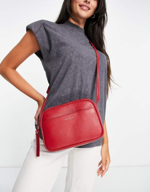 Paul Costelloe - Leren crossbody tas in rood, 4 van 4