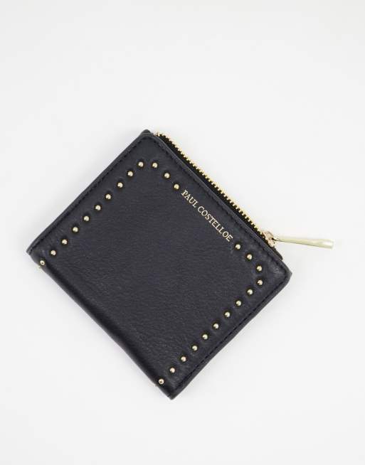 Paul Costelloe - Leren portemonnee met studs in zwart, 3 van 4
