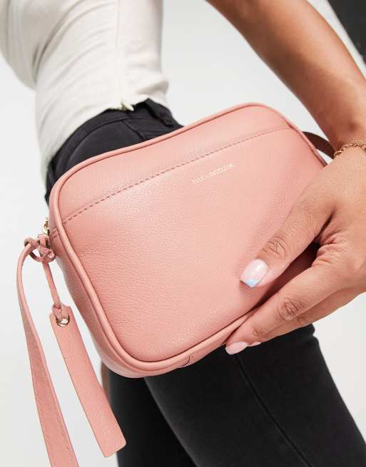 Paul Costelloe - Lyserød crossbody-taske i læder , 3 af 4