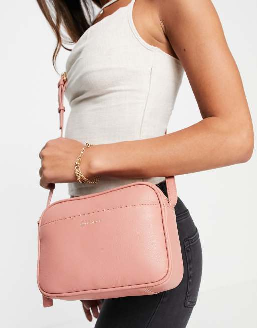 Paul Costelloe - Lyserød crossbody-taske i læder , 4 af 4