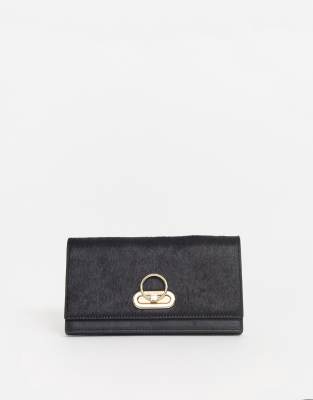 black fold over purse