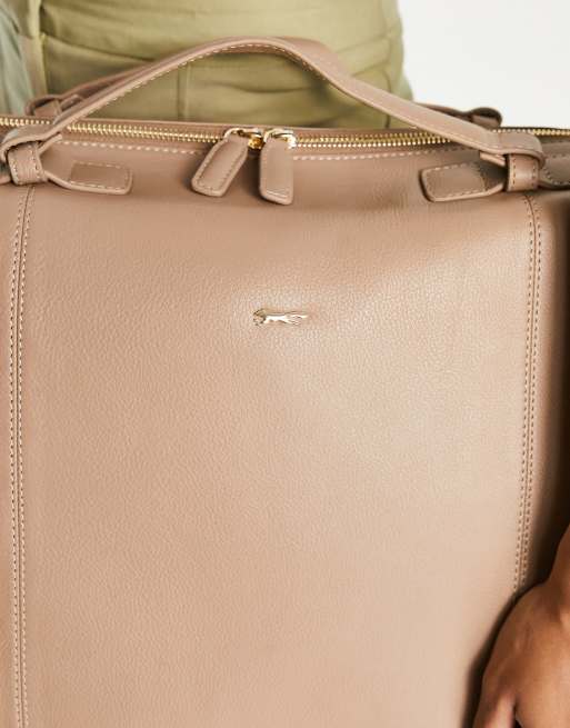 Paul Costelloe – Reisetasche aus Leder in Hellbraun, 3 von 4