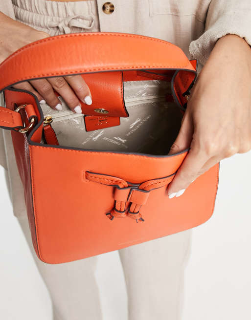 Paul Costelloe shoulder bag in orange, 3 of 4