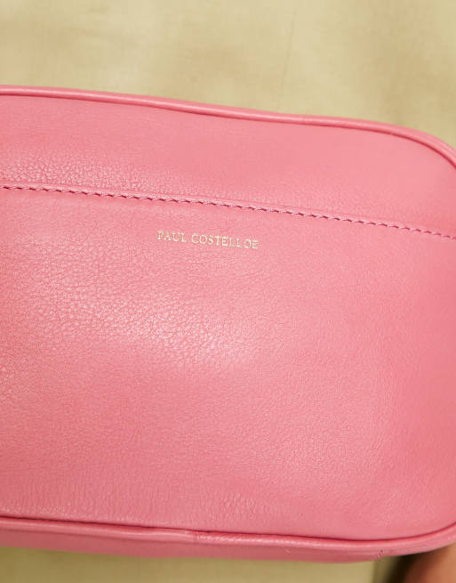 Paul Costelloe – Umhängetasche aus Leder in Rosa, 3 von 4