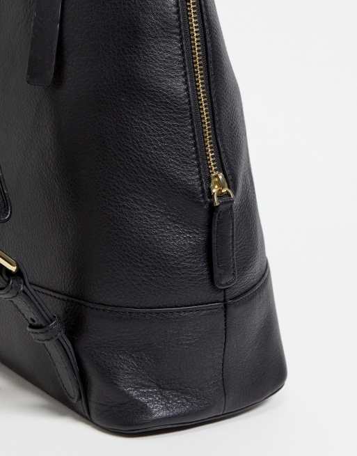 Paul Costelloe - Zaino nero arrotondato in pelle, 3 di 4