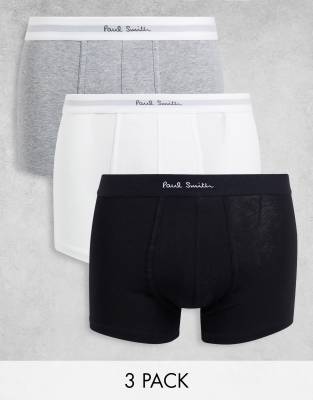 Paul Smith Stretch-cotton Boxer Briefs - Set Of Three In Multi
