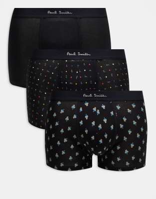 Ps By Paul Smith Paul Smith 3 Pack Logo Briefs In Black