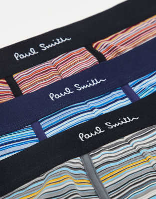 Ps By Paul Smith Paul Smith 3 Pack Logo Trunks In Multi