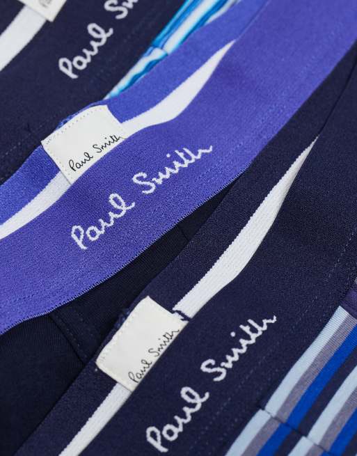 Paul Smith 3 pack logo trunks in multi stripe, 3 of 3