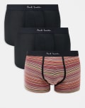 [PS Paul Smith] Paul Smith 3 pack logo trunks in multi L MULTI