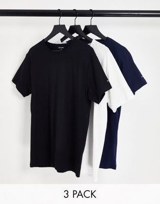 Paul Smith 3 pack t shirt in black/ white/ navy