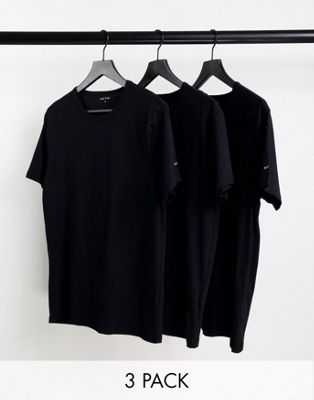 Paul Smith 3 pack t shirts in black