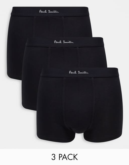 Paul Smith 3 pack trunks in black