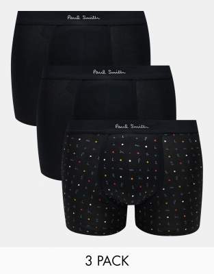 PS Paul Smith Paul Smith 3 pack trunks in black