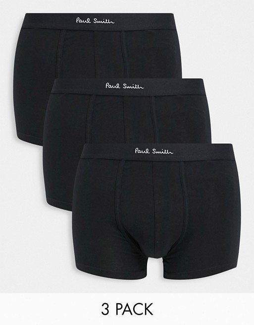 Paul Smith 3 pack trunks in black