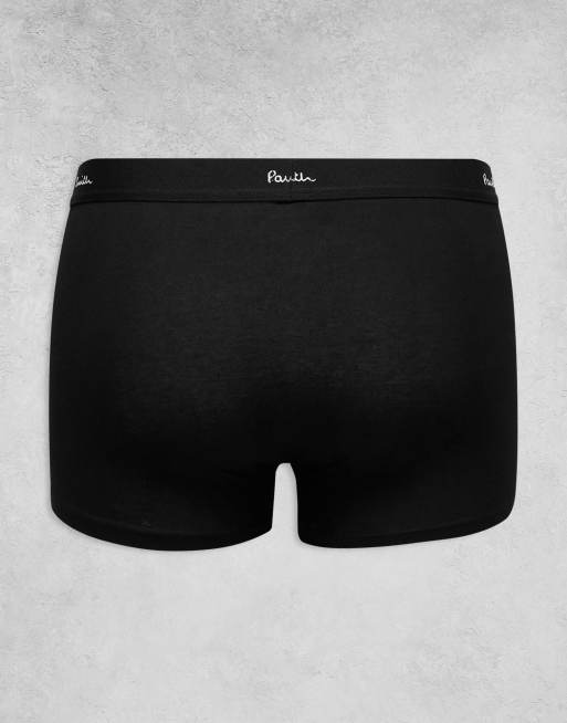 Paul Smith 3 pack trunks in white gray black with logo