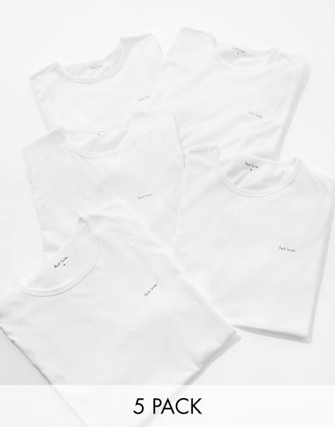 Paul Smith – 5er-Pack T-Shirts in Weiß - view 1