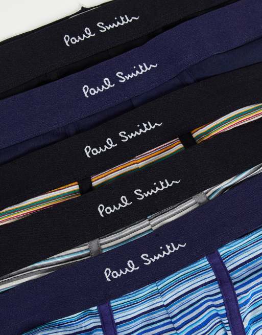 Paul Smith – 5er-Pack Unterhosen in klassischem Streifendesign/Marineblau/Schwarz, 4 von 4