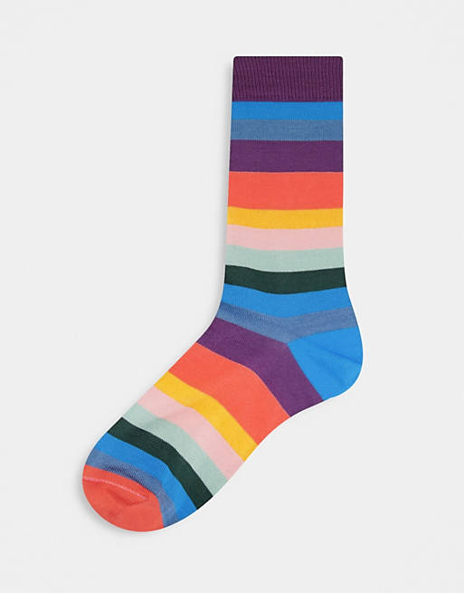 Underwear & Socks Socks/Paul Smith artist  stripe socks in black 