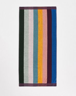Paul Smith artist stripe towel in multi