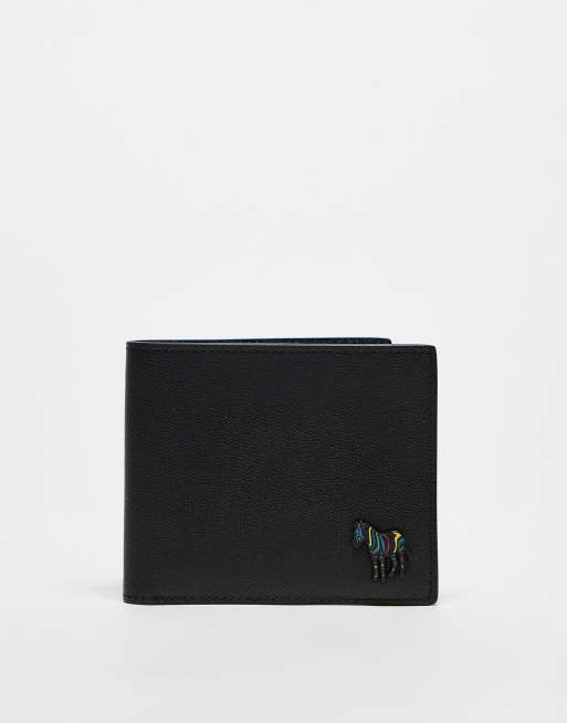 Paul Smith bifold leather wallet with zebra logo in black, 2 of 3
