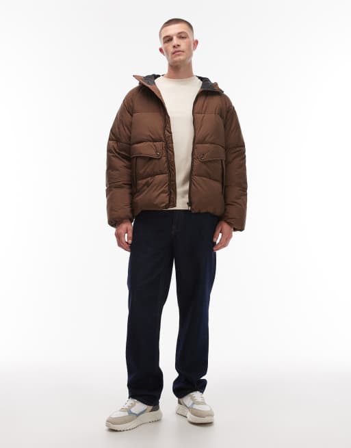 Paul Smith – Brun pufferjacka med huva, 2 av 5