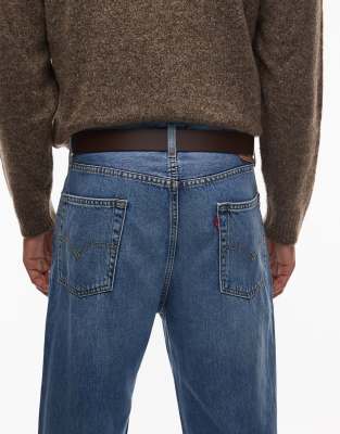 Ps By Paul Smith Paul Smith Buckled Stitch Belt In Blue