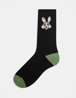 Ps By Paul Smith Paul Smith Bunny Socks In Black