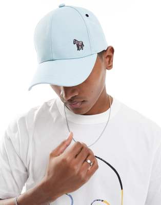 Paul Smith cap with zebra logo in light blue