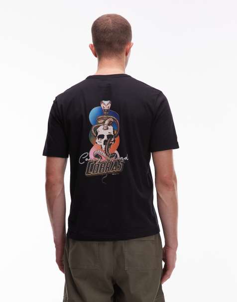 Paul Smith casual fit graphic t-shirt in black - view 1