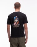 [PS Paul Smith] Paul Smith casual fit graphic t-shirt in black Chest 34 Black