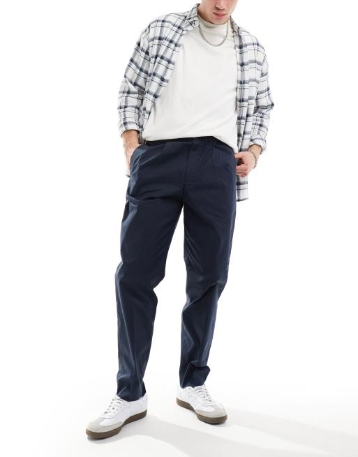 Paul Smith - Chinobroek met elastische taille in marineblauw