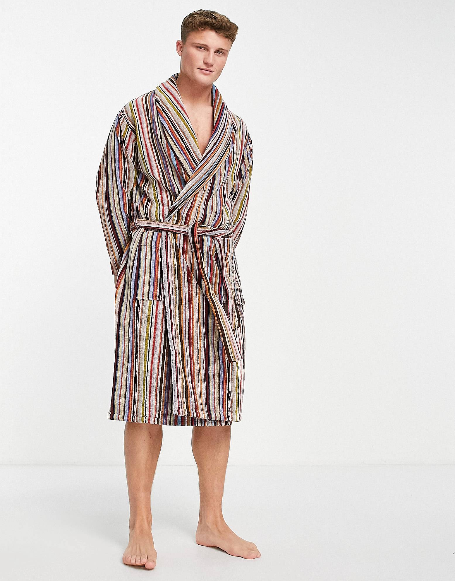 asos.com | Paul Smith classic stripe dressing gown in multi