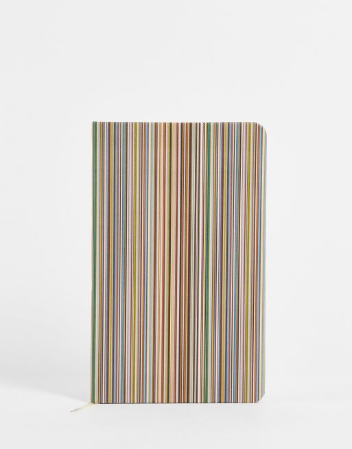 Paul Smith classic stripe notebook in multi