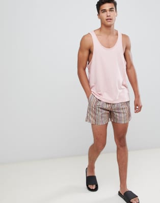 paul smith classic stripe swim shorts