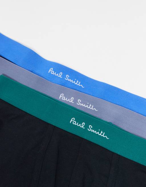 Paul Smith - Confezione da 3 boxer aderenti neri con fasce in vita miste, 2 di 3