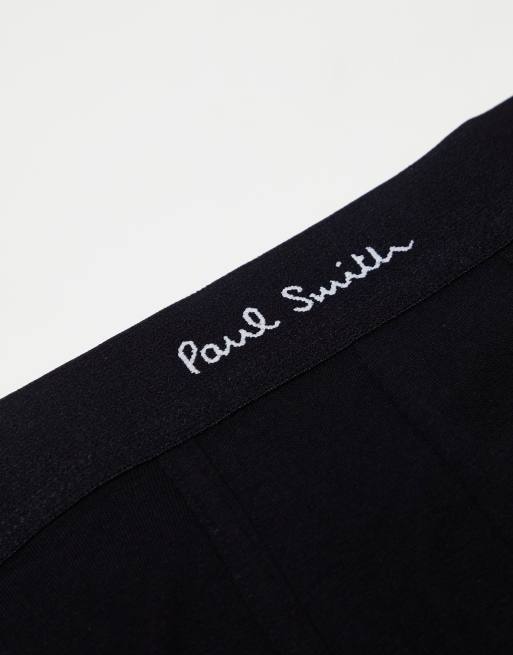 Paul Smith - Confezione da 5 boxer aderenti neri con fascia in vita con logo, 4 di 4