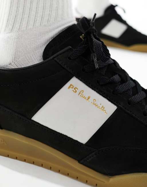 Paul Smith - Dover - Baskets en daim mélangé - Noir avec semelle en gomme, 4 de 5