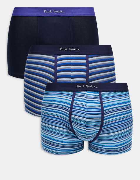 Paul Smith – Flerfärgade, randiga trunks med logga, 3-pack - view 1