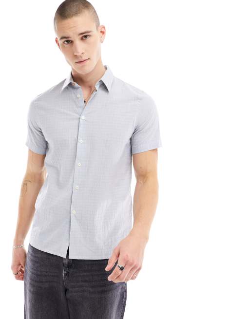 Paul Smith - Geruit overhemd in blauw