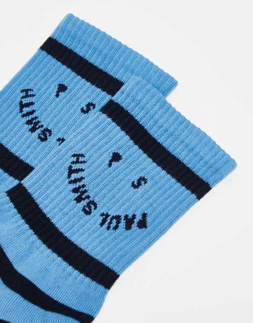 Paul Smith - Gestreepte sokken in blauw en zwart, 2 van 4