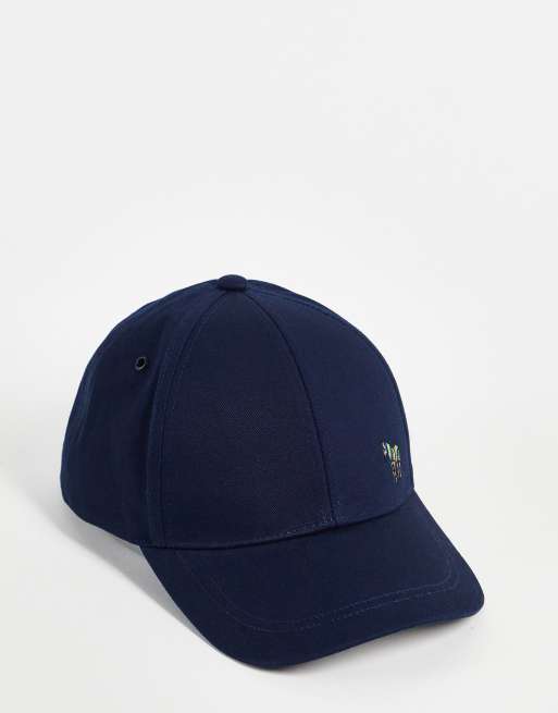 Paul Smith – Granatowa czapka z daszkiem z logo z zebrą