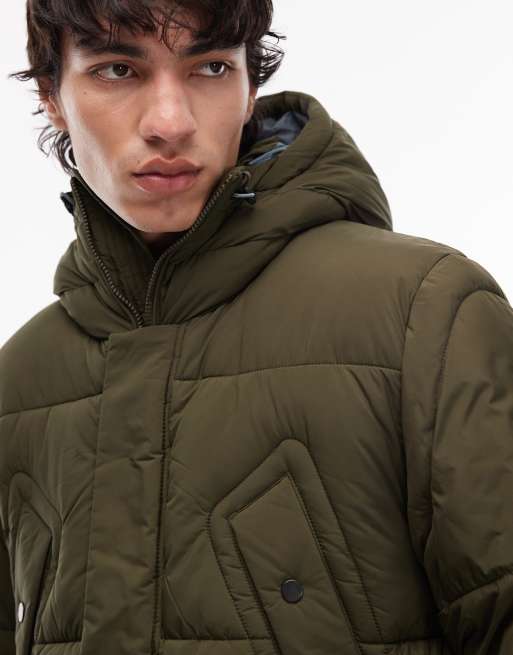 Paul Smith - Grøn dyneparka med hætte, 4 af 5