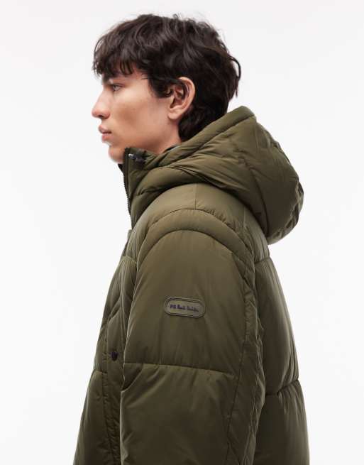 Paul Smith - Grøn dyneparka med hætte, 5 af 5